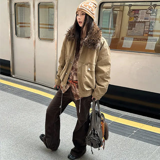 fur collar jacket