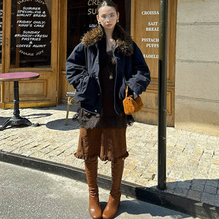 fur collar jacket