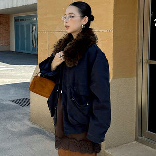 fur collar jacket