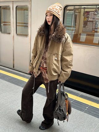fur collar jacket