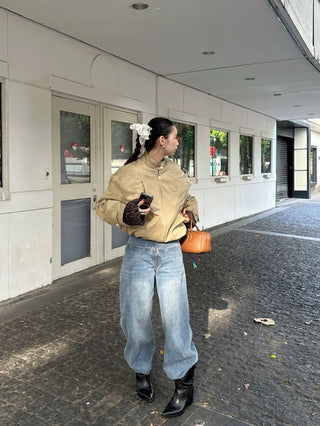 double zipper coat