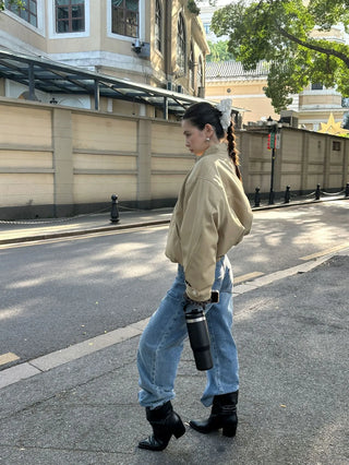 double zipper coat