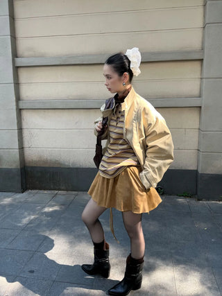 double zipper coat