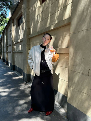 double zipper coat