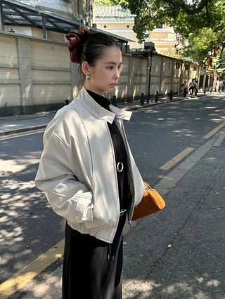 double zipper coat