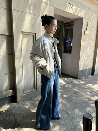 double zipper coat