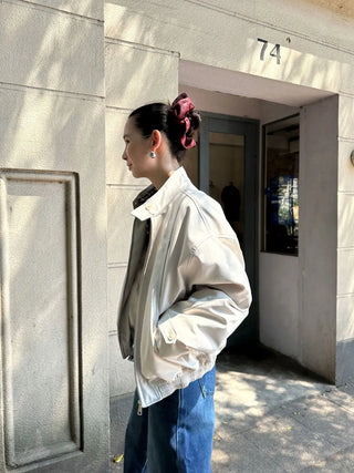 double zipper coat