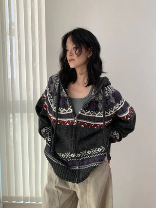 wool jacquard sweater