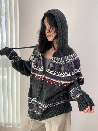 wool jacquard sweater