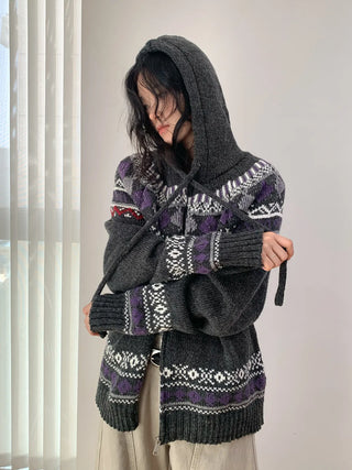 wool jacquard sweater