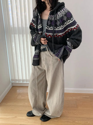 wool jacquard sweater