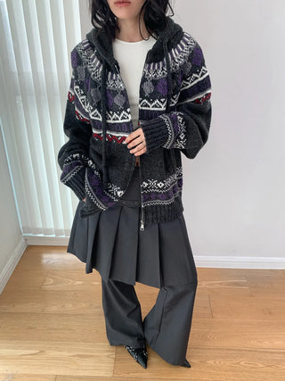 wool jacquard sweater