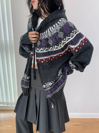 wool jacquard sweater