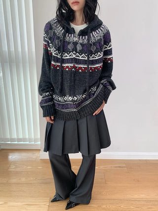 wool jacquard sweater