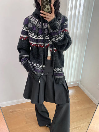 wool jacquard sweater