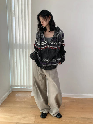 wool jacquard sweater