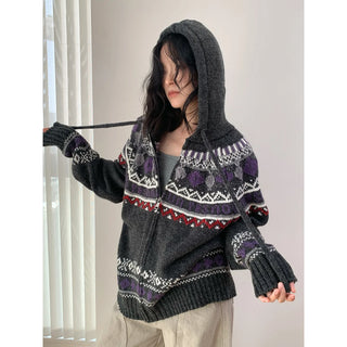 wool jacquard sweater