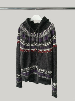 wool jacquard sweater