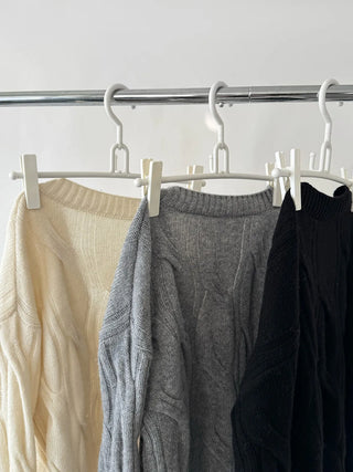 twist V-neck sweater