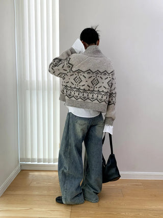 Nordic knit cardigan