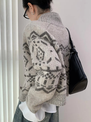 Nordic knit cardigan