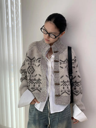 Nordic knit cardigan