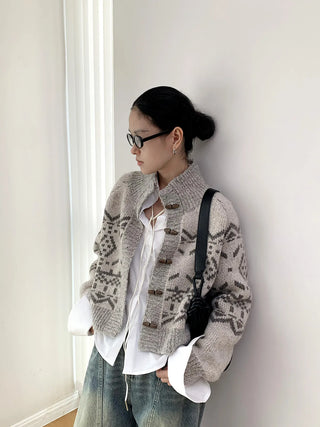 Nordic knit cardigan