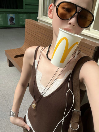 lace V-neck camisole