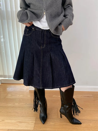 pleated umbrella skirt