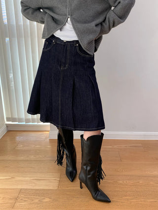 pleated umbrella skirt
