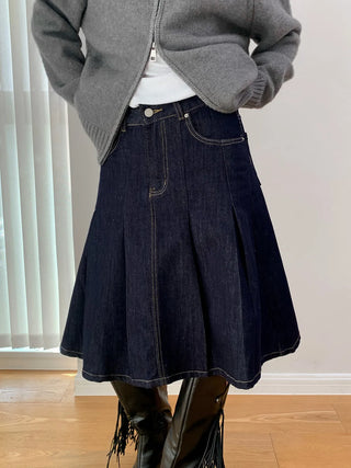pleated umbrella skirt