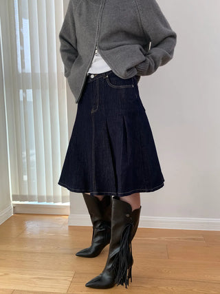 pleated umbrella skirt