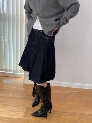 pleated umbrella skirt