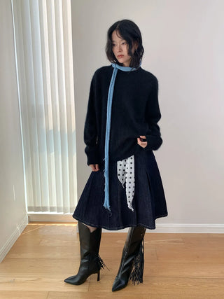 pleated umbrella skirt
