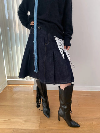 pleated umbrella skirt