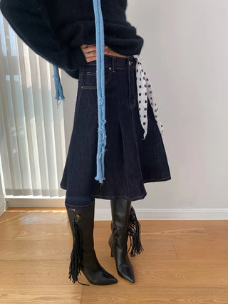pleated umbrella skirt