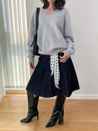 pleated umbrella skirt
