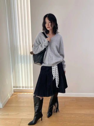 pleated umbrella skirt