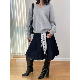 pleated umbrella skirt