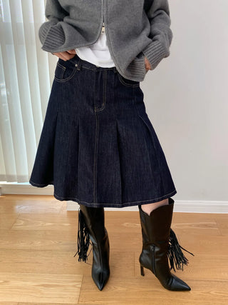 pleated umbrella skirt
