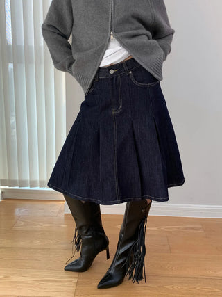 pleated umbrella skirt