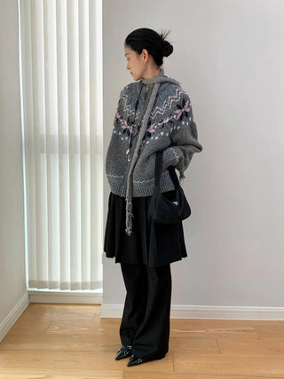 pleated casual pants