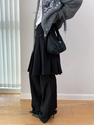 pleated casual pants