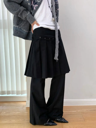 pleated casual pants