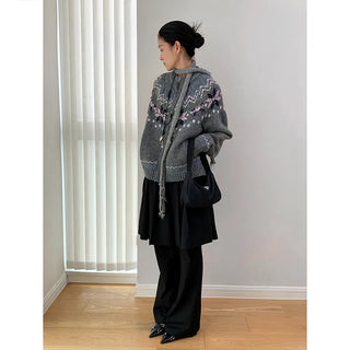 pleated casual pants