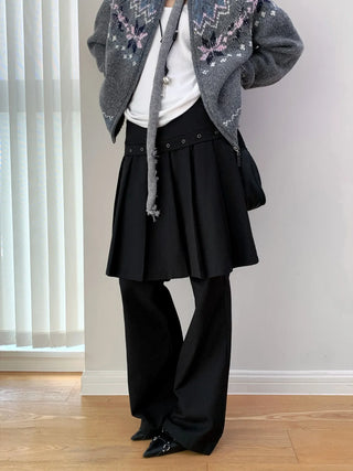 pleated casual pants