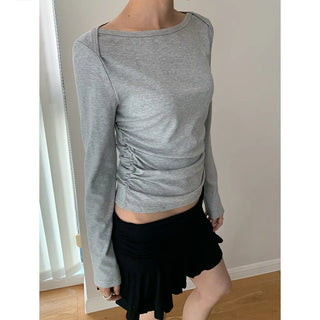 pleated waist top