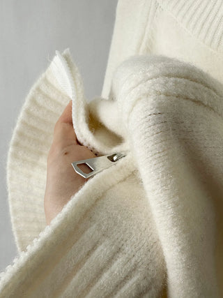 double zipper cardigan