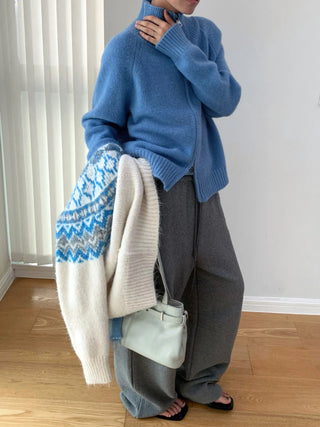 double zipper cardigan