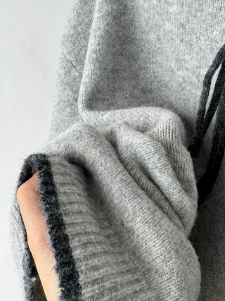 hooded sportswear cardigan